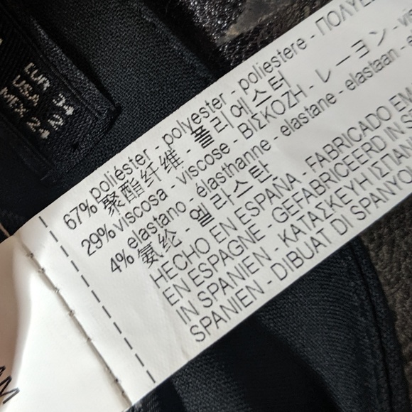 Zara Woman Black Career Pants Straight Leg Slacks Trousers NEW - Picture 4 of 5